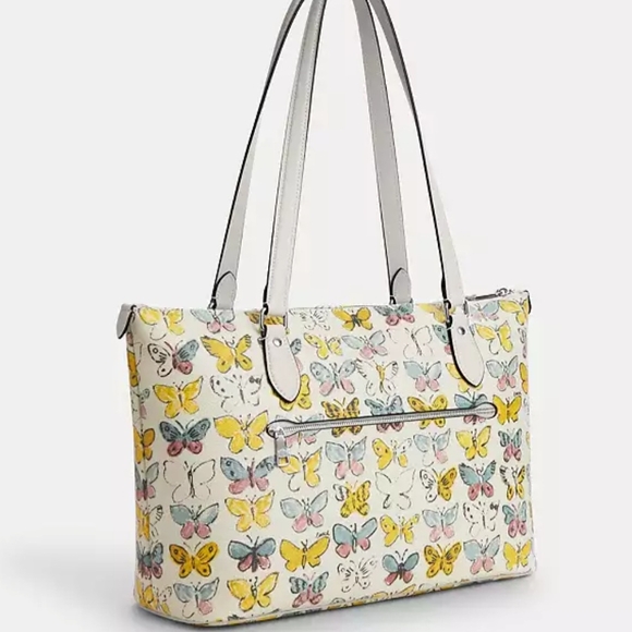 Coach Gallery Tote Bag With Butterfly Print - Picture 2 of 4